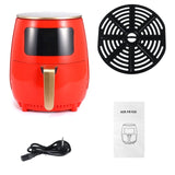 Air Fryer 4.5L 1400W Electric Air fryer Oven 360°Baking LED Touchscreen Deep Fryer without Oil Multifunction Airfryer 110V/220V