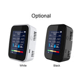 5 in 1 Air Quality Monitor USB Rechargeable Digital CO2 HCHO TVOC Temperature Humidity Tester NDIR Carbon Dioxide Meter