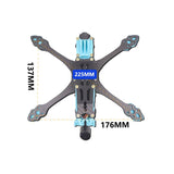 MAK5 O3 Carbon Fiber Frame For O3 Air Unit Quadcopter Frame Kit w/ 5.5mm Arm Compatible With Naked For GoPro 8 10 Action Camera