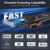 Eyoyo EY-024 Phone Back Clip Bluetooth Scanner Portable Barcode Reader Data Matrix Code 1D CMOS QR PDF417 Android Laser Scanner