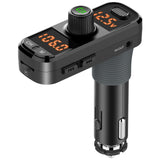 FM Transmitter Bluetooth 5.0 Carkit Handsfree AUX Audio Receiver Car MP3 Player QC3.0 Quick Charge Double Screen Display