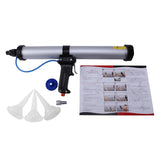 15 Inches 600Ml Sausage Pneumatic Caulking Tool Glass Glue Tool Air Rubber Tool Caulk Applicator Tool 1Set