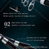 2.1M2.4M3.0M Carbon Fiber Fishing Rod Ultra-Light And Super-Hard Retractable Sea Rod Hand-Sea Dual-Use Fishing Tool