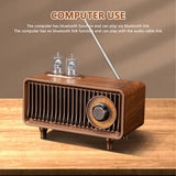 As19 Retro Wireless Bluetooth-compatible Speaker Hands-free Call Card U Disk Loudspeaker Nostalgic Audio Gramophone