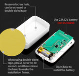 CACAZI Wireless Doorbell A10 DC Battery-operated 300M Range 38 Chimes Waterproof Home Cordless Flash Door Bell White