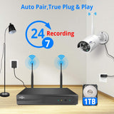 Hiseeu 1536P Wireless IP Camera 3.6mm Lens Waterproof Security WiFi Camera for Hiseeu Wireless CCTV System Kits IP Pro APP View