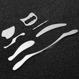 7PCS IASTM Stainless Steel Gua Sha Scraping Tools Muscle Scraper For Soft Tissue Physical Therapy Neck Face Body Massage Tools