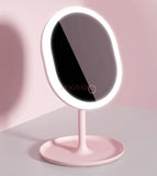 Mirror with light Led makeup mirror with light desktop net red female fill light with small mirror dormitory desktop folding