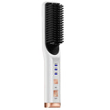 Rechargeable Hair Straightening Iron Temperature Control Electric Hair Brush Straightener Comb Curling Brush Styling Hairstyle