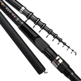 Carbon Rock Fishing Rod 3.6m 4.5m 5.4m 6.3m 7.2m Carp Rod Telescopic Sea Fishing Rod Telescopic Spinning Rod Ultralight Hard