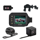 MT30A 2 inch IP67 Waterproof Motorcycle Dash Camera Bicycle Motorbike Black Box dashcam Recorder w/Parking Monitoring