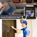 Door Peephole Camera, Door Viewer Peephole, 145° Wide-Angle Digital 2.4Inch LCD for Home Apartment Entry Door Front Door