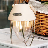 Retro Camping Light USB Rechargeable Light LED Tent Lamp Waterproof with 3 Light Modes Stepless Dimming for Camping Courtyard