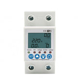 Tuya APP WiFi Smart 63A Circuit Earth Leakage Over Under Voltage Protector 2P Relay Device Switch Breaker Energy Power kWh Meter