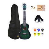 23 inch Concert Ukulele 4 String Nylon String Hawaii Guitar Mahogany  Free Bag Capo String Strap Picks 21 inch Soprano Ukulele