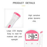 Doppler Fetal Heart Rate Monitor No Radiation Household  Portable SonarPregnancy Baby Sound  Detector Pregnant Monitor