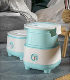 220V Foldable Electric Clothes Washing Machine Mini Portable Ultrasonic Cleaning Underwear Semi-automatic Clothes Washer