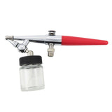 Single Action Air Brush Kit Siphon Feed 0.8mm Paint Spray Gun Air Brush with Hose 2cc Fluid Cups Spray Tool for Body Painting