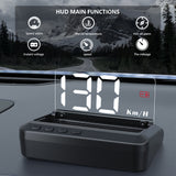 C100 GPS HUD OBD2 Display Car Alarm Projector Car Electronics Accessories Speedometer Projector Auto Gadgets Inteligentes