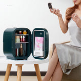 Mini Refrigerator with LED Light Cosmetic Skincare Refrigerators Makeup for Home Office and Car Portable Fridge Cooler Warme