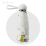 Light Sun Umbrella Female Anti-UV Sunshade Umbrella Pocket Sunscreen Umbrella Portable Mini 18cm Umbrella Paraguas Modis Adults