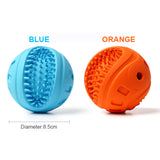 Pet Dog Cat Chew Toy Ball Puppy Teething Toys Interactive Balls Bite Resistant Tooth Cleaning Squeak Toy Vocal Chewing Rubber