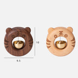 Tiger-Shaped Bell Doorbell Ornaments Decorative Doorbell Wind Chimes Fridge Personalized Gift Cute Room Decor