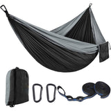 With Tree Straps Camping Hammock Quick Drying Hiking Breathable Beach Easy Set Up Travel Wear Resistant Nylon Lightweight