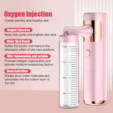 Nano Facial Steamer Sprayer 0.3mm Air Compressor Water Oxygen Facial Humidifier Nano Mist Spray Gun Skin Care Beauty Products