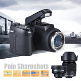 New christmas gift auto focus AF 33MP 1080P FHD 8X zoomable digital camera W/Standard+0.5X wide Angle+24X telephoto lens 3.0"LCD