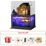 New Diy Dollhouse Kit Wood Little House Miniature Building For Adult Baking Cake Room Kids Toys Doll House Furniture Accessories