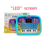 Toddler Toy LED English Learning Machine Children Early Education Machine English Tablet Point Reading Machine Baby Smart Toy