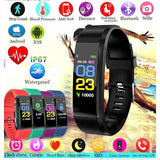 2021 Newest Amazon Hot Sale Color Screen Smart Sport Bracelet 115Plus for Android IOS Fit Bit Smart Bracelet