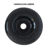4'' Grinder Wheel Disc Wood Shaping Wheel Wood Grinding Disk for Angle Grinders with 16mm/0.63in Arbor