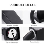 Punch Free Black Towel Holder Towel Ring Round Wall Mounted Towel Rack Towel Shelf Stainless Steel Bathroom Accessories Hotel