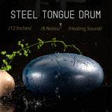 10 Inch Steel Tongue Drum 11 Notes Steel Tongue Drums Handpan Musical Percussion Instrument with Storage Bag