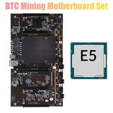 BTC Mining Motherboard X79 H61 5X PCI-E 8X LGA 2011 DDR3 Support 3060 3080 Graphics Card with E5 2620 CPU for BTC