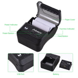 Portable Bluetooth Label Printer 58mm 2inch Wireless Bluetooth Thermal Printer Label Maker For Store Shipping Mini Label Printer
