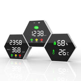 Multifunction CO2 Meter Digital Temp Humidity Tester 3 in 1 Air Quality Monitor Carbon Dioxide PM2.5 Fast Measurement Meter