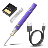 330~400℃ 8W Portable Cordless Mini Electric Soldering Iron Temperature Adjustable Soldering Iron Household DIY Welding Tool Set