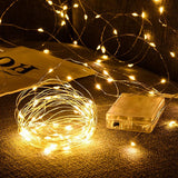 50Pcs Christmas Fairy Lights String 3 Flashing Mode Outdoor Garden Wedding Party Home Holiday Decoration Garland