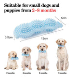 HOOPET Dog Teething Chew Toys Pea Shape Puppy Toothbrush 2-8 Months-Soothes Itchy Teeth and Painful-360°Puppy Teeth Cleaning