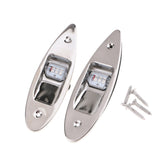 Navigation Lights Waterproof Pontoon Boat Teardrop Side Bow Lamps Stern Light, DC 12V, Stainless Steel