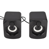 Mini Computer Speaker Stereo Clear Bass Less Distortion USB Powered Wired Small Speaker for Desktop Tablet PC Laptop