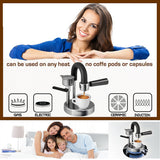 Home Office Coffee Machine Manual Stainless Steel Coffee Machine Coffee Machine Manual Coffee Grinder  Portable Coffee Machine