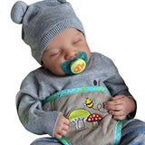 19 Inch Reborn Baby Doll Silicone Full Body Toddler Dolls Toy Rebirth Lifelike Boys And Girls Cute Newborn Toy Gift
