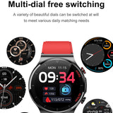 Smart Watch E300 Blood Glucose Men ECG Sport Fitness Tracker Body Temperature Measure Blood Pressure Oxygen Smartwatch