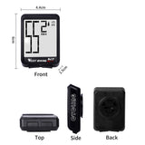 WEST BIKING Bike Computer Wireless Large Screen Waterproof With Backlight Bicycle Stopwatch Speedometer Cycling Accessory