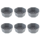 6pcs Modern Indoor Plants Balcony Gifts Flower Pot Bonsai Tabletop Round Garden Thickened Nordic Style Office With Drainage Hole