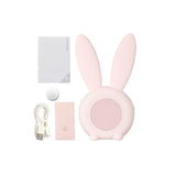 Bunny Ear LED Digital Alarm Clock Electronic LED Display Sound Control Cute Rabbit Night Lamp Desk Clock For Home Decoration